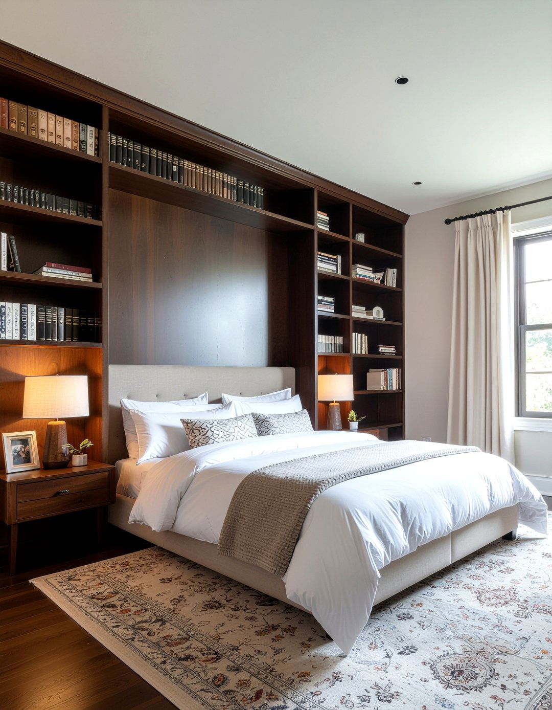 Floor To Ceiling Bookshelf - 30 bedroom bookcase headboards