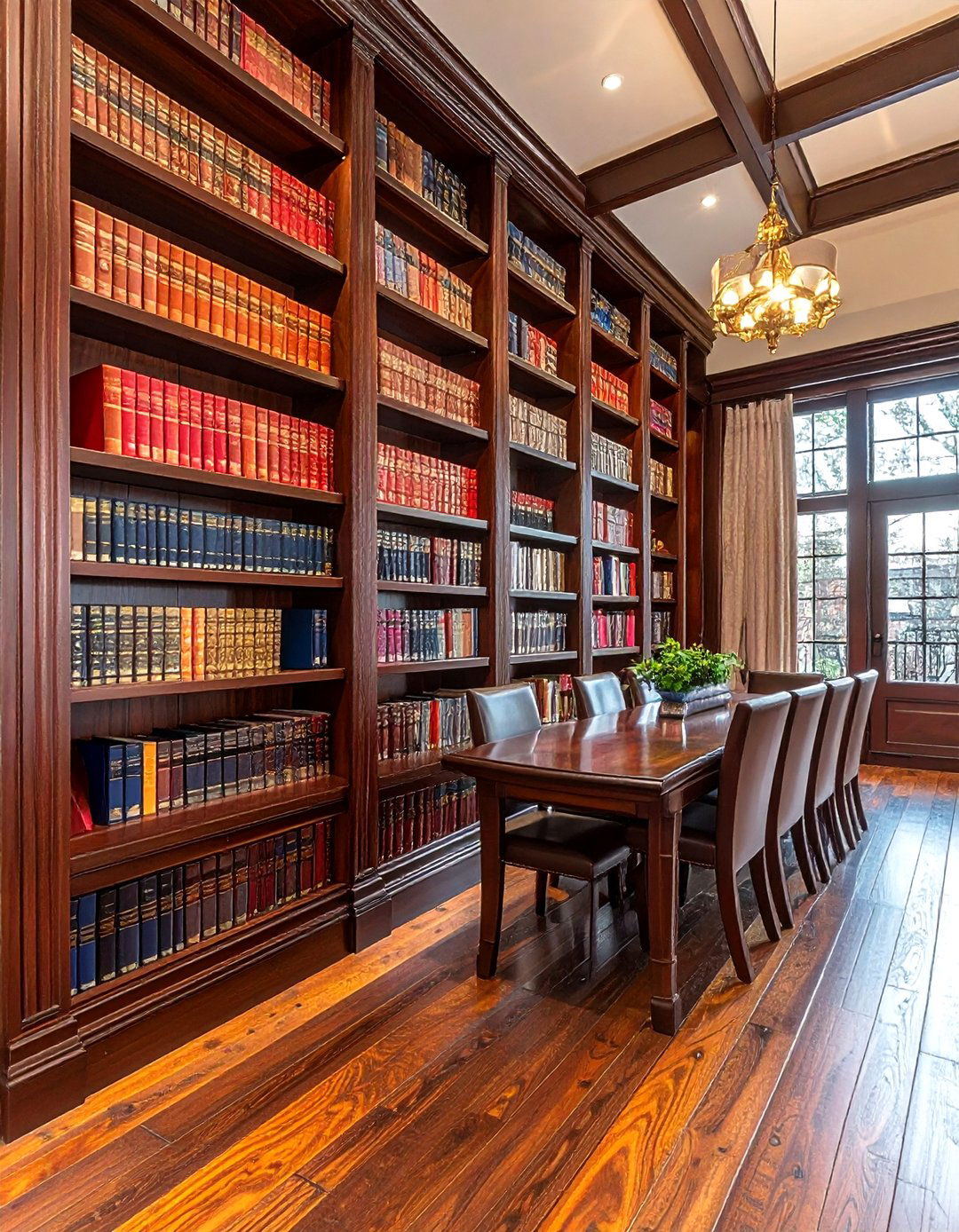 Floor To Ceiling Bookshelves - 30 dining room shelving ideas