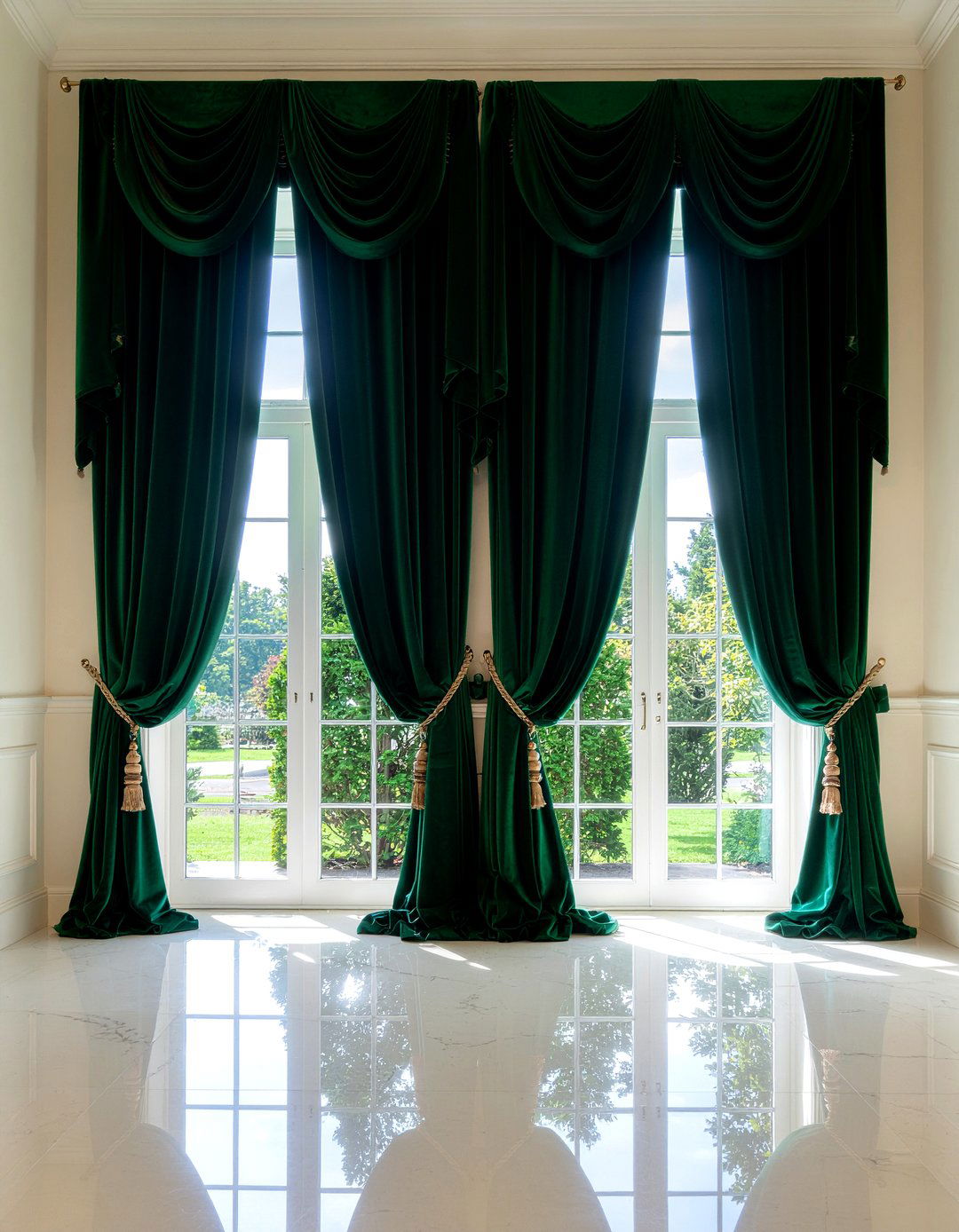 Floor To Ceiling Curtain - 30 glam living room ideas