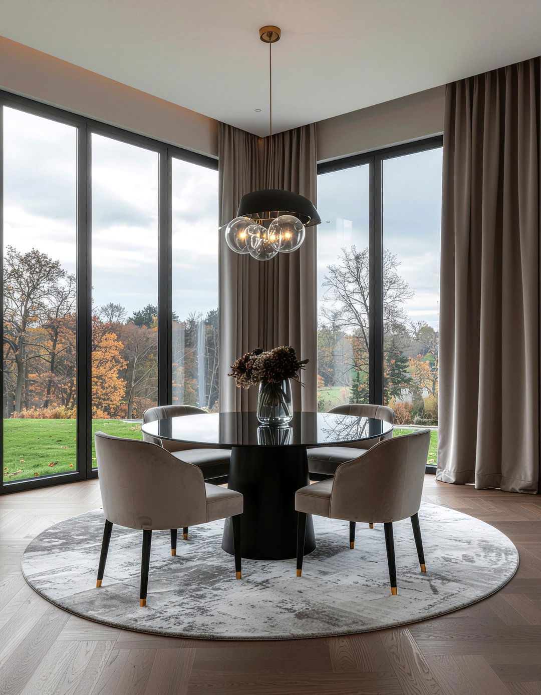 Floor To Ceiling Curtains - 30 dining room styling tips