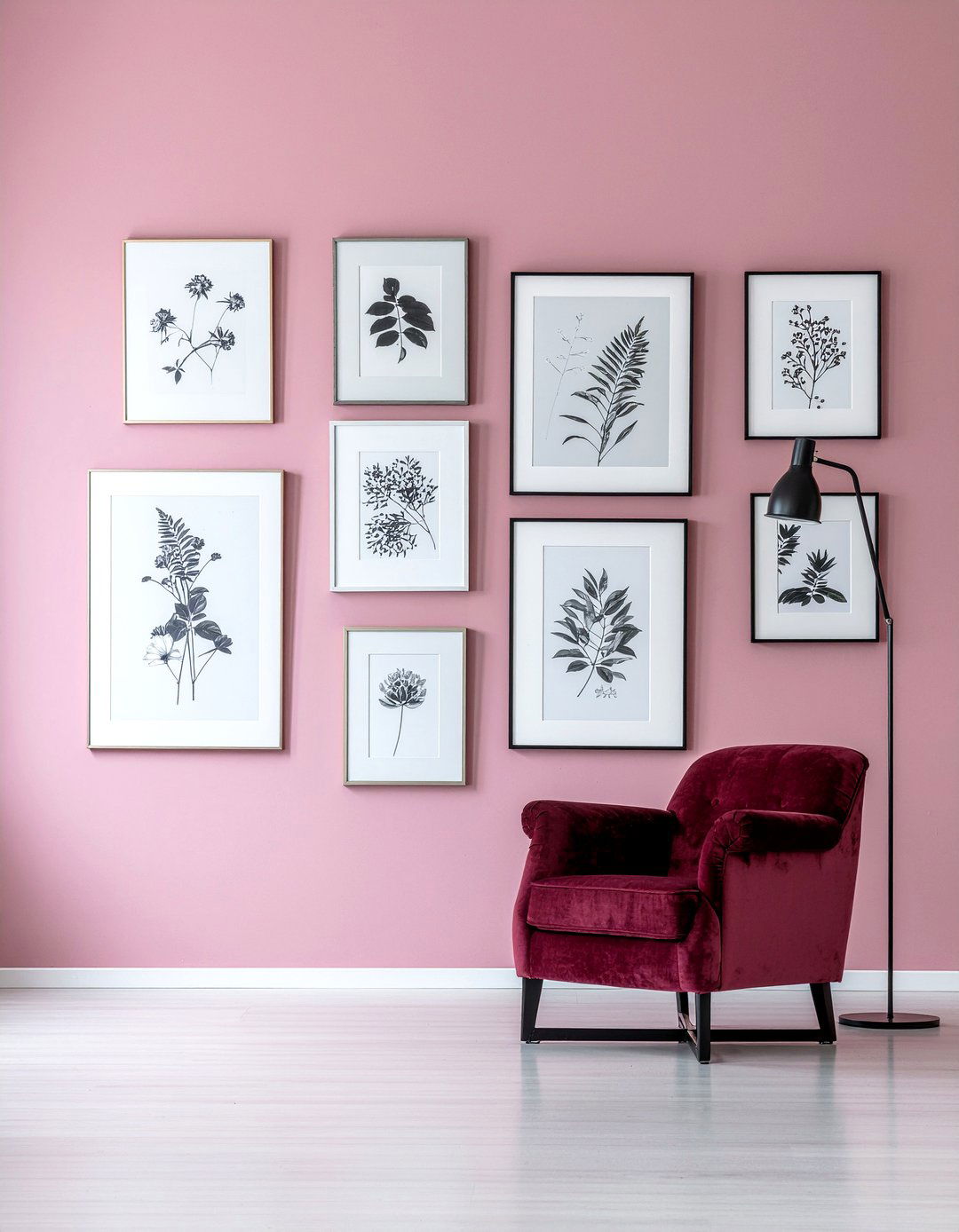 Floor To Ceiling Frame Wall - 30 living room picture frames