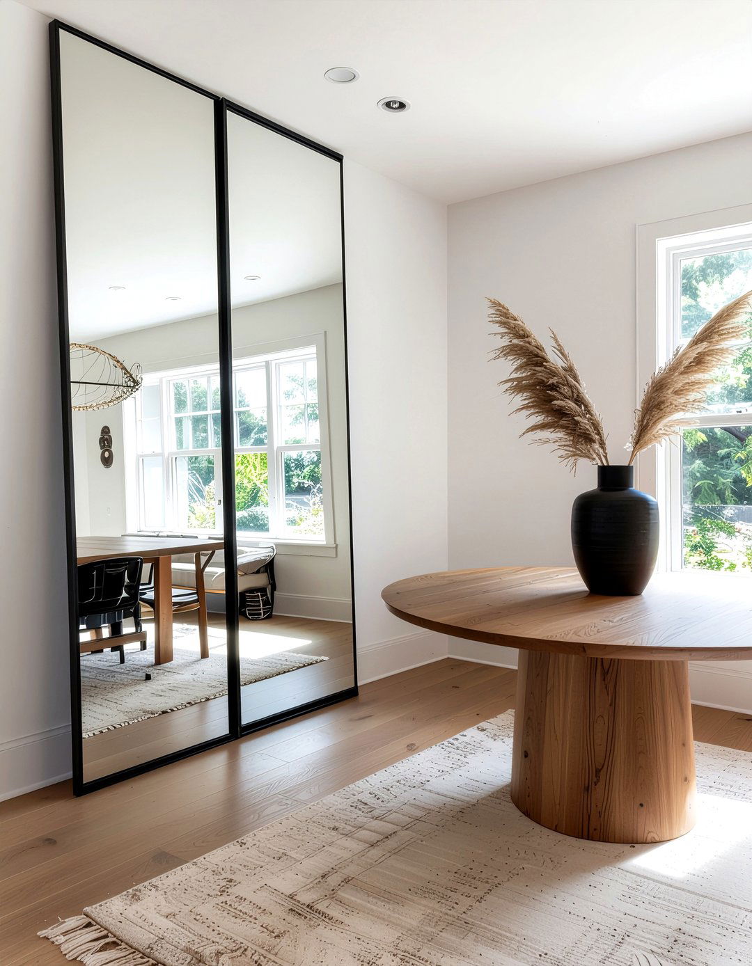 Floor To Ceiling Mirror - 30 dining room statement piece ideas
