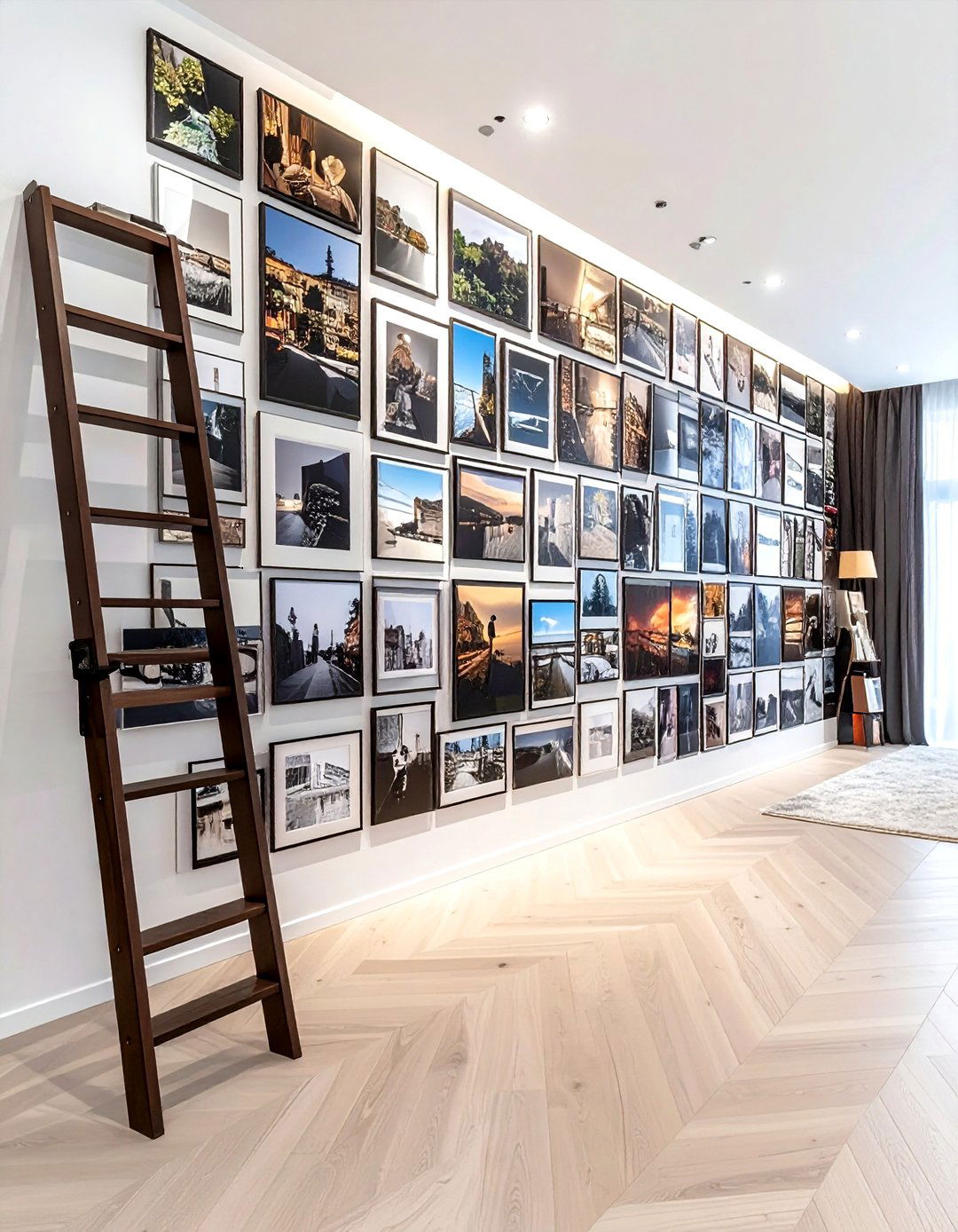 Floor To Ceiling Photos - 30 photo wall ideas