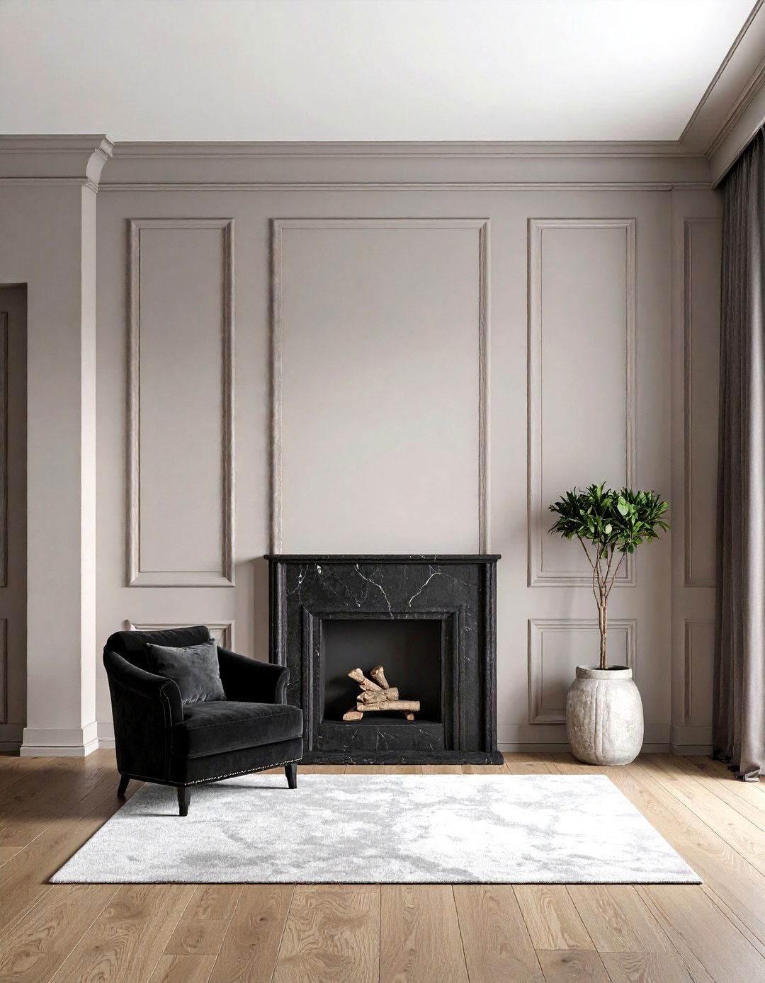 Floor To Ceiling Recessed Panel Wall - 30 living room recessed panel ideas