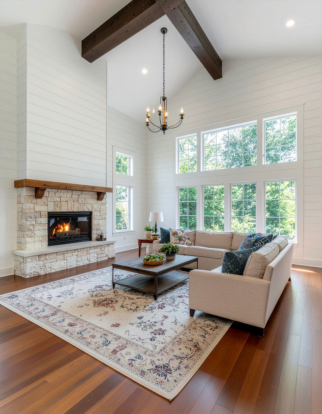 Floor To Ceiling Shiplap - 30 living room shiplap walls