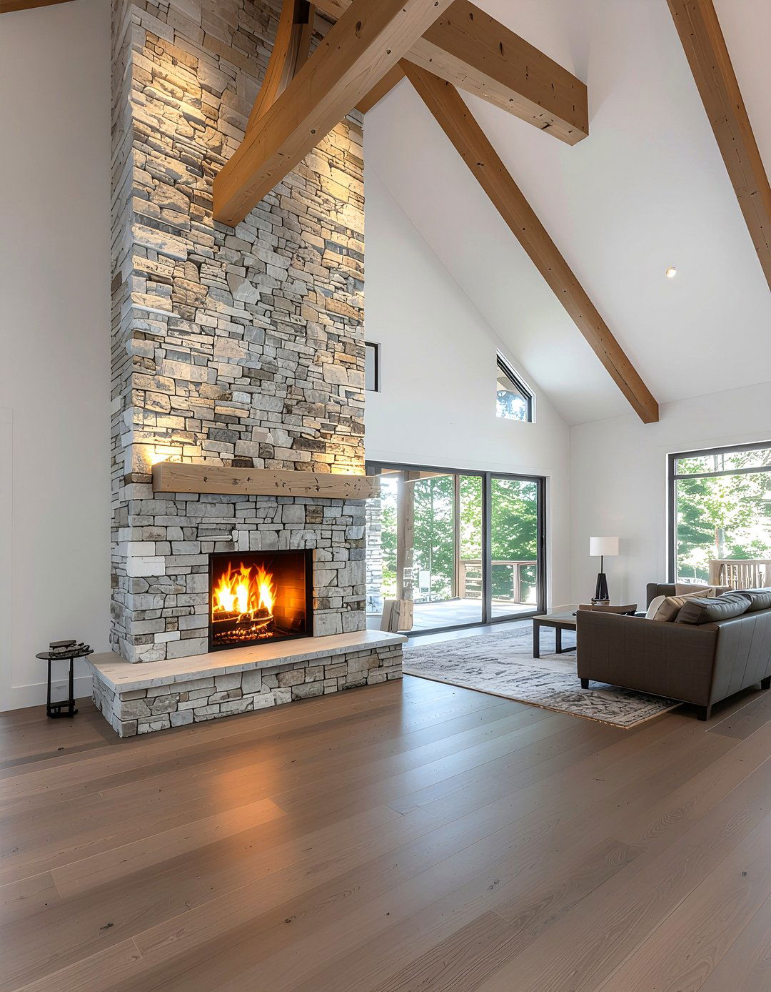 Floor To Ceiling Stone Fireplace - 30 fireplace surround ideas