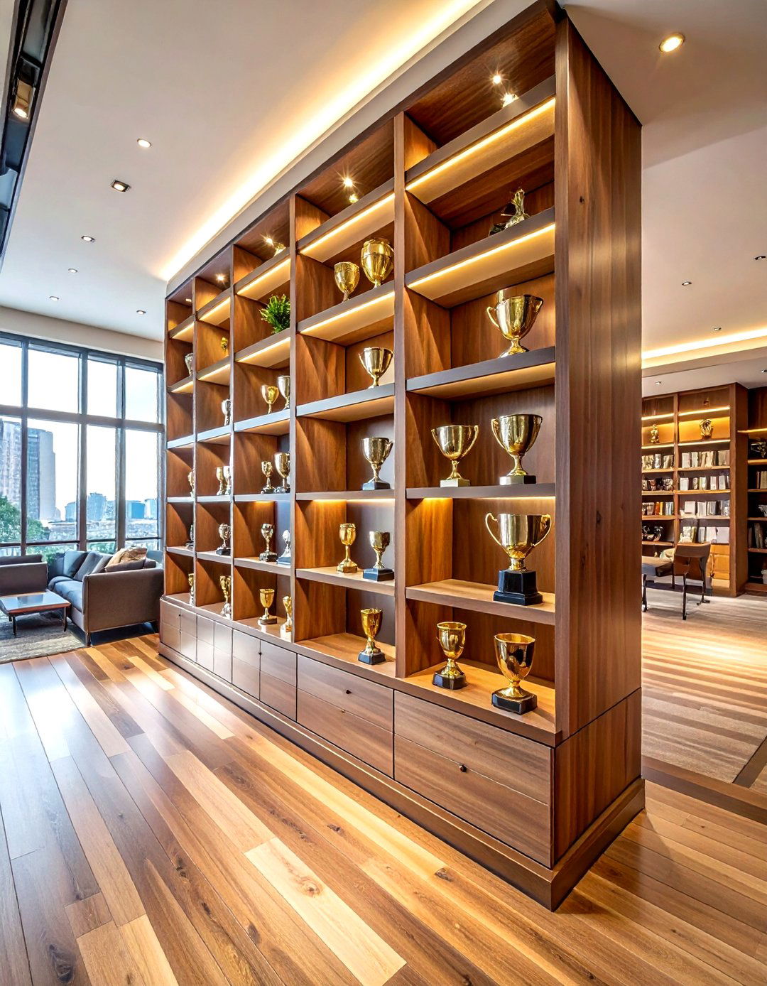 Floor To Ceiling Trophy Case - 30 trophy display ideas