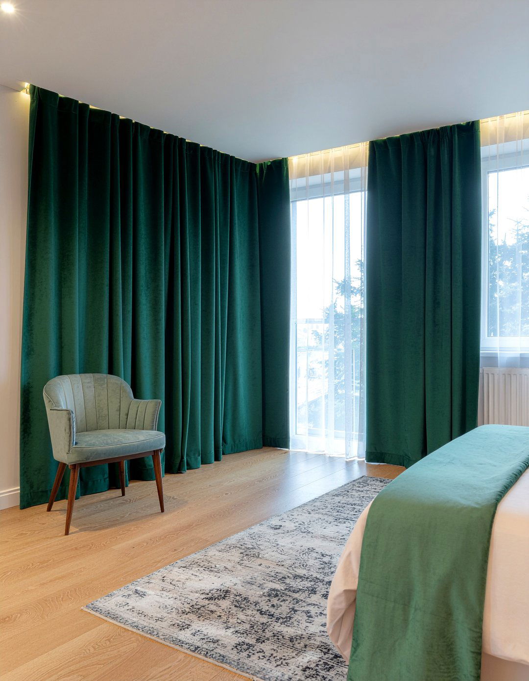 Floor To Ceiling Velvet Curtain - 30 bedroom curtain dividers