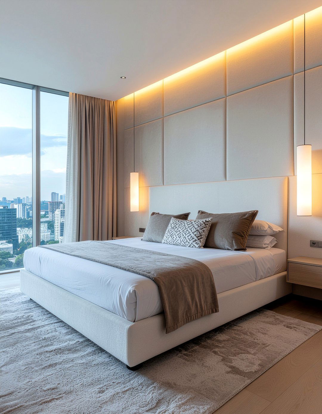 Floor To Ceiling Velvet Headboard - 30 bedroom velvet headboards