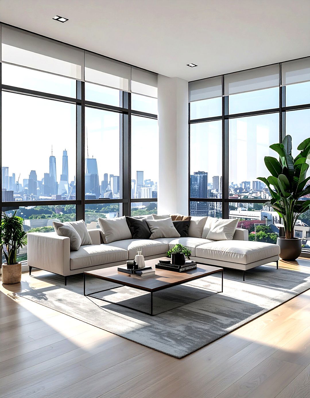 Floor To Ceiling Window - 30 loft living room ideas