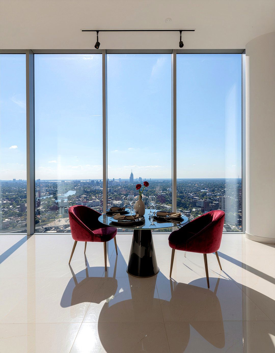 Floor To Ceiling Window - 30 romantic dining room ideas