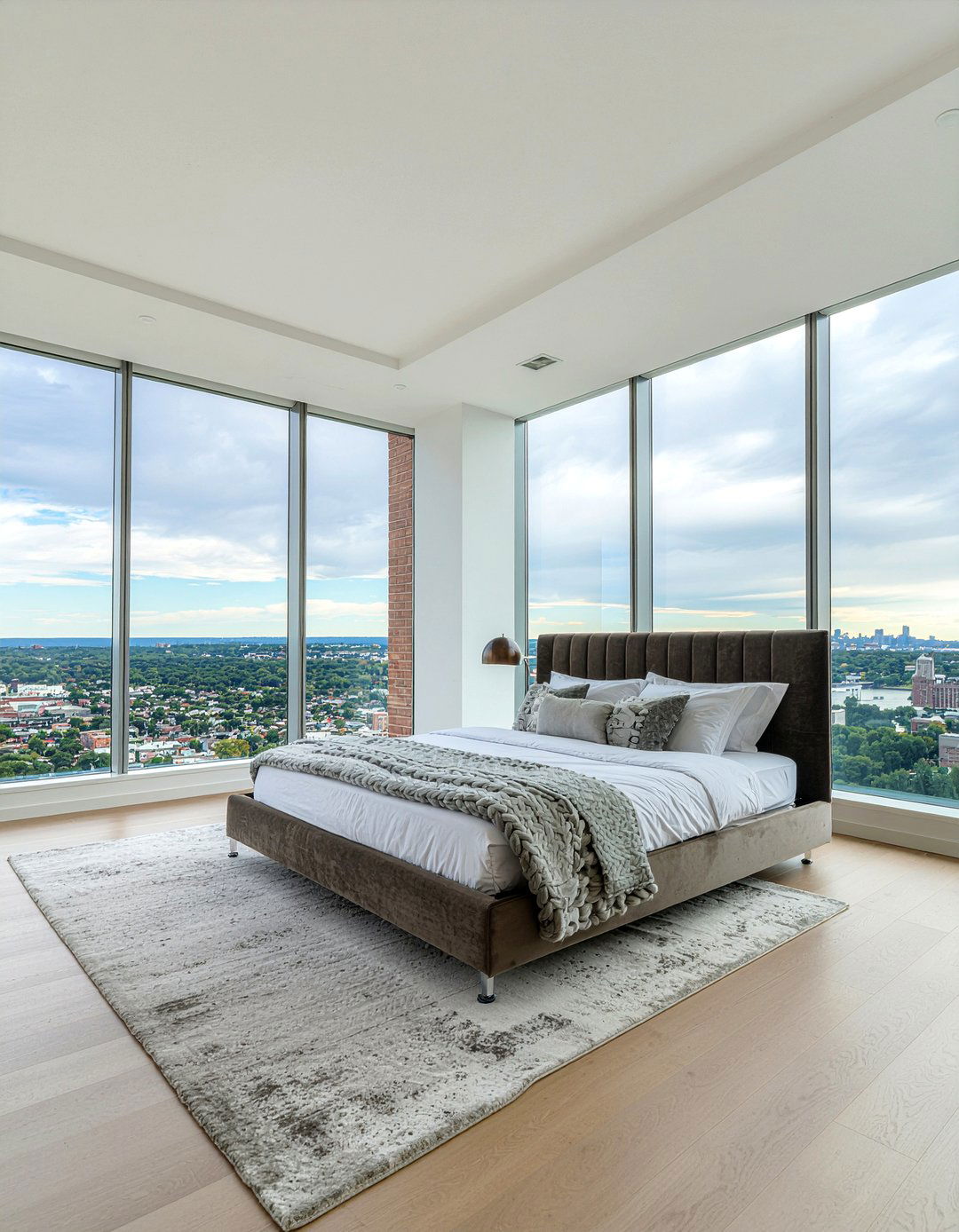 Floor To Ceiling Windows - 30 penthouse bedroom ideas