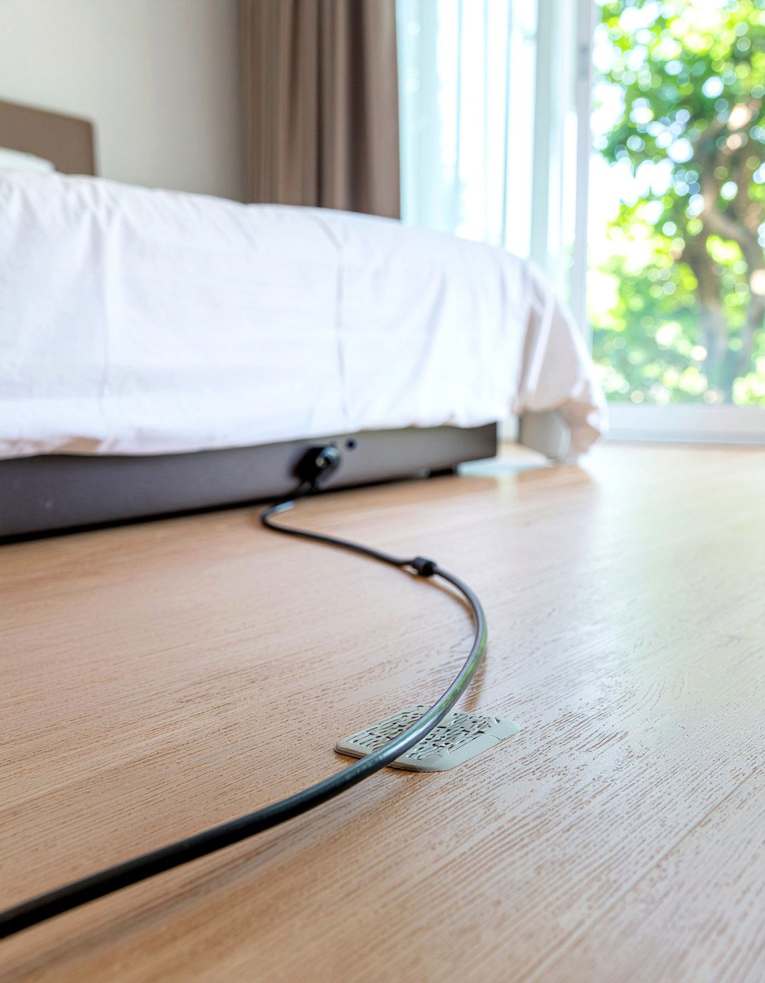 Floor cord protector - 30 bedroom cable organizers