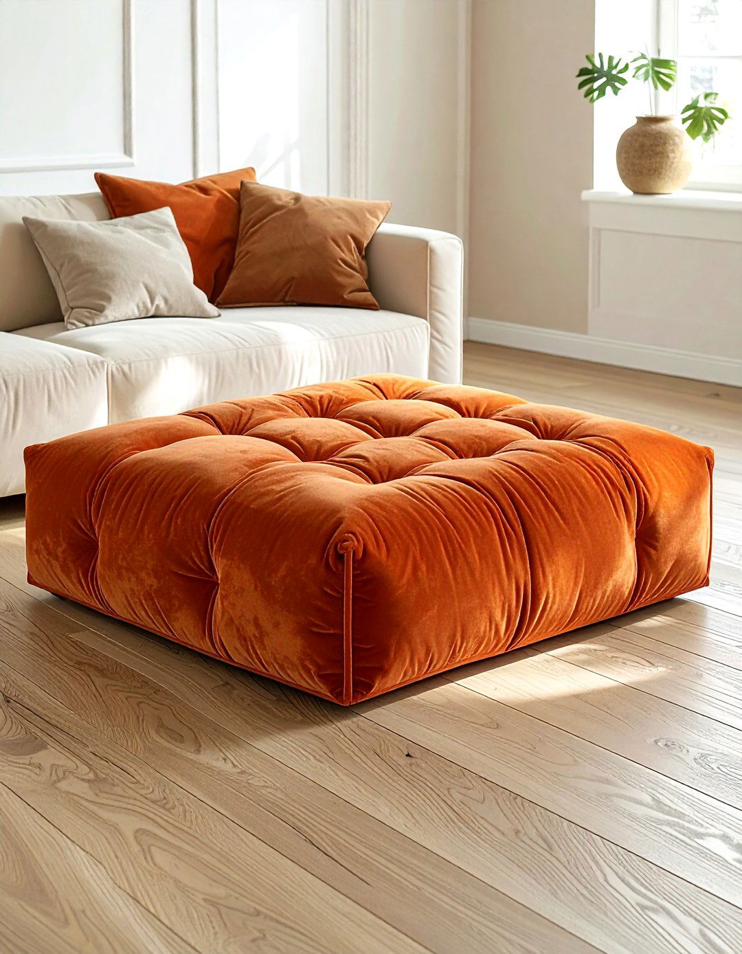 Floor cushion - 30 living room guest seating ideas
