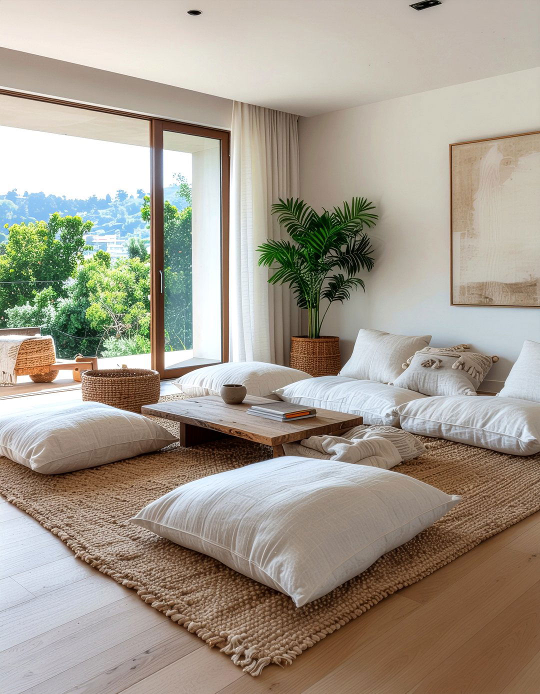 Floor cushion living room - 30 sanctuary living room ideas