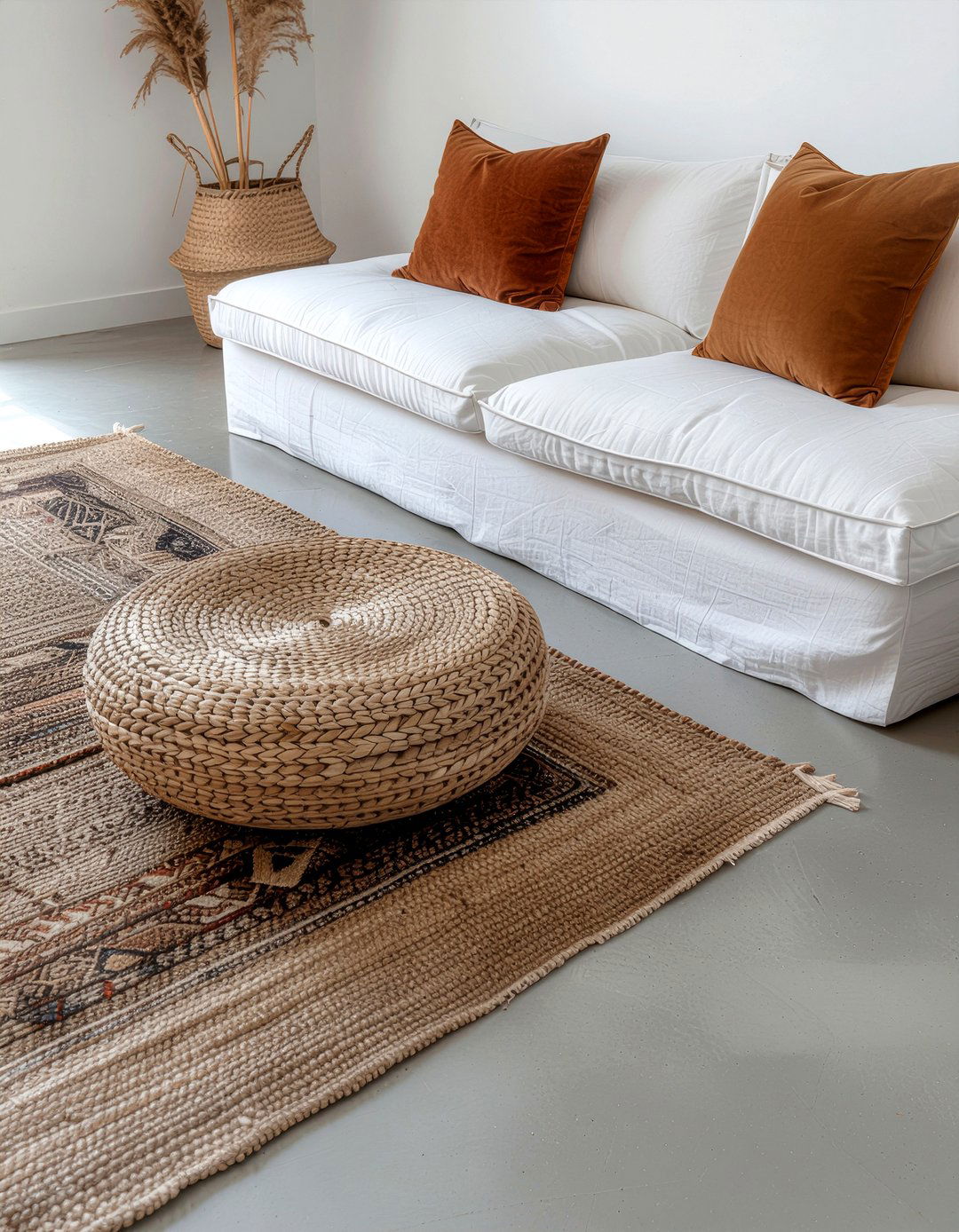 Floor cushion seating - 30 cozy living room ideas