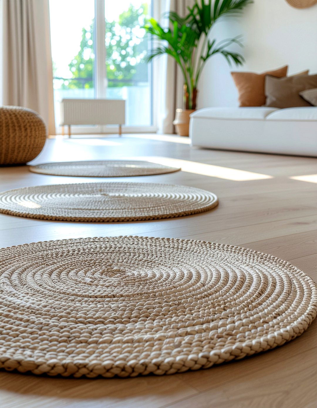 Floor cushions for seating - 30 baby proof living room ideas