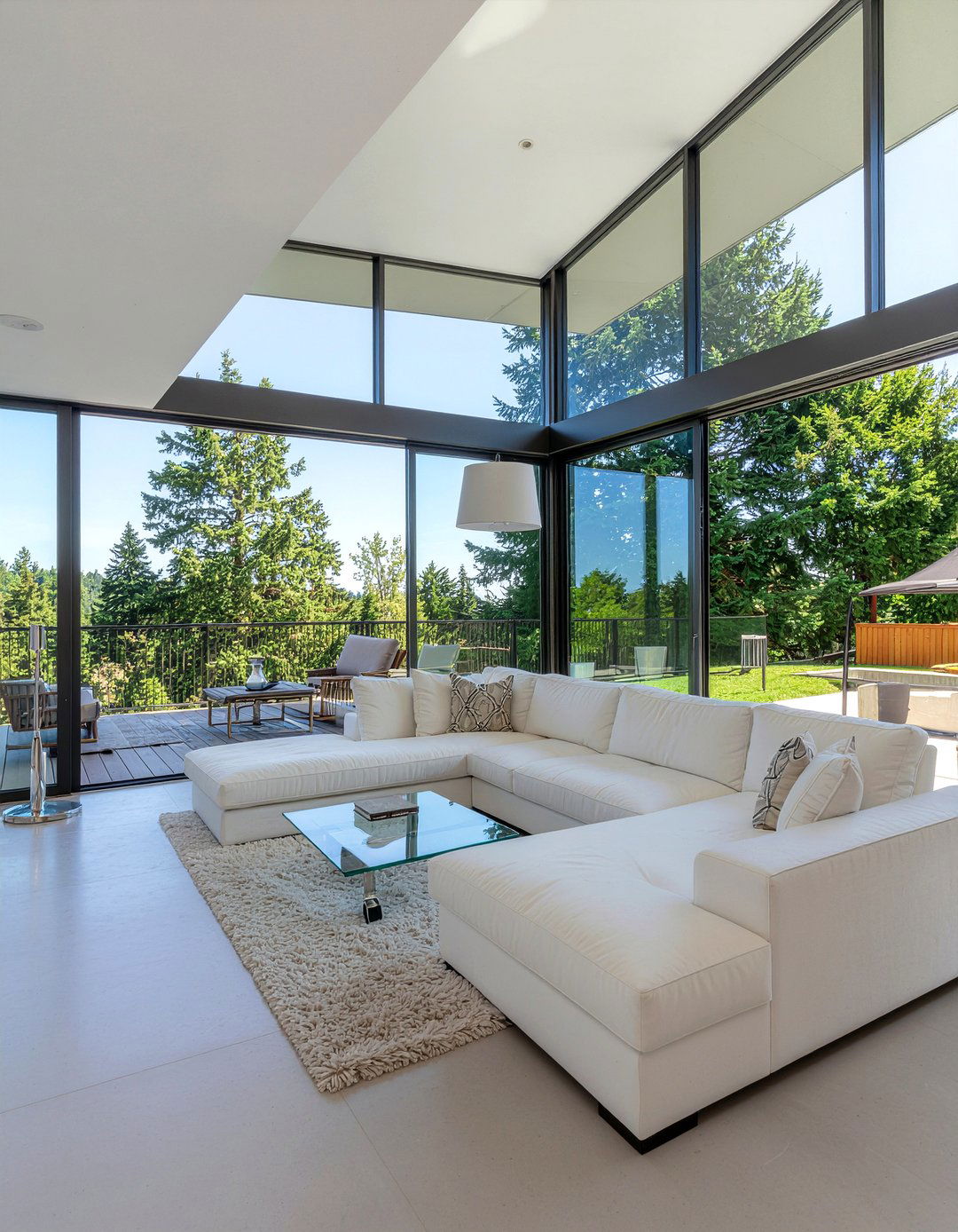 Floor lamp behind sectional - 30 living room floor lamp placement