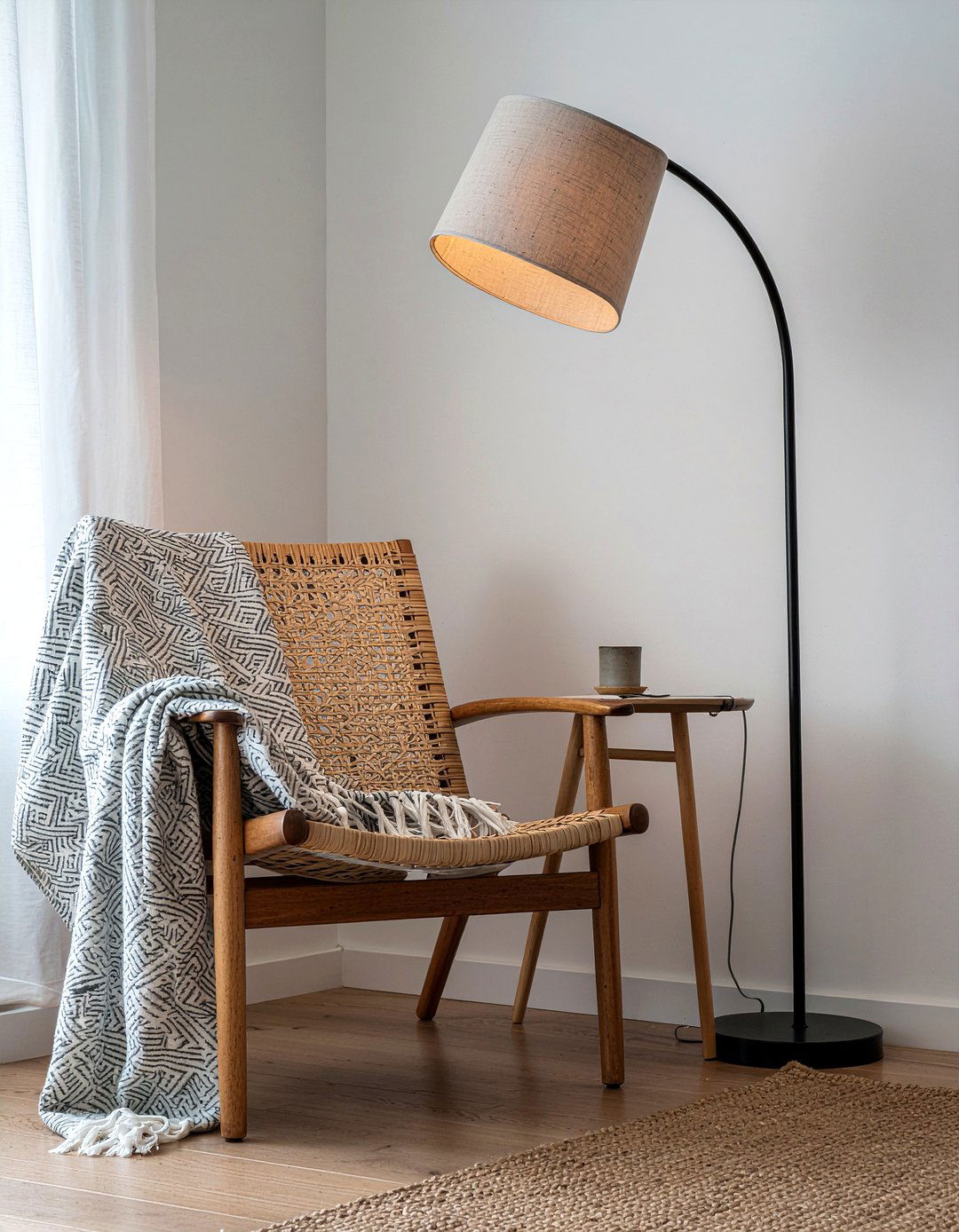 Floor lamp for corner - 30 renter bedroom ideas
