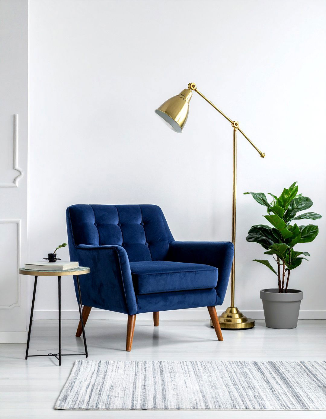 Floor lamp for reading nook - 30 bedroom layered lighting ideas