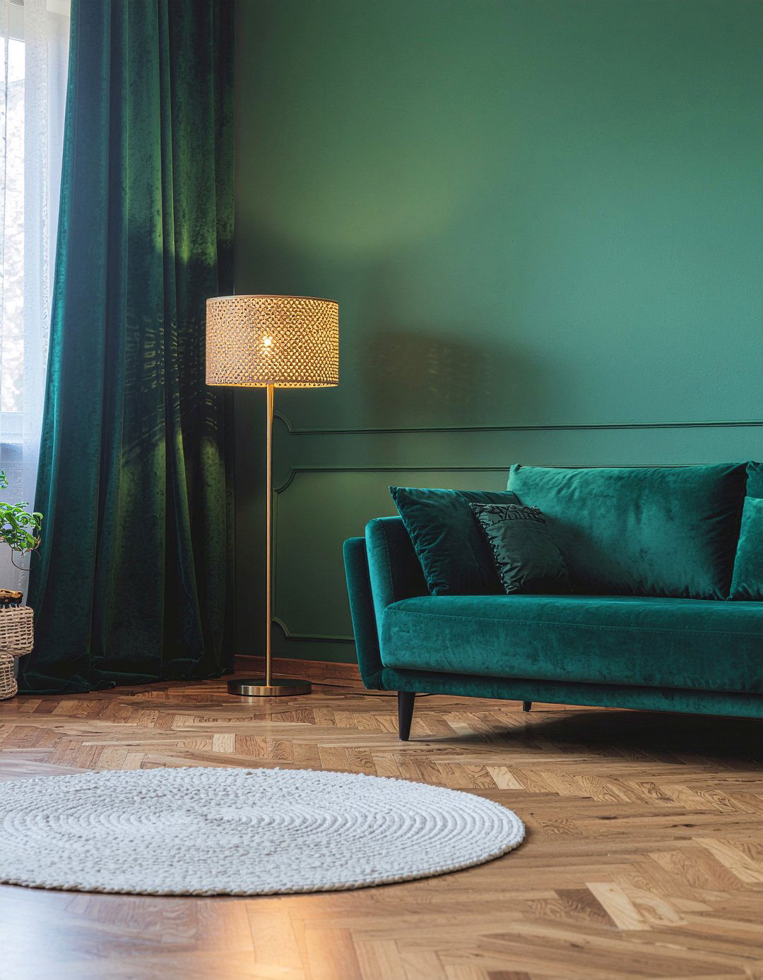 Floor lamp near curtains - 30 living room floor lamp placement