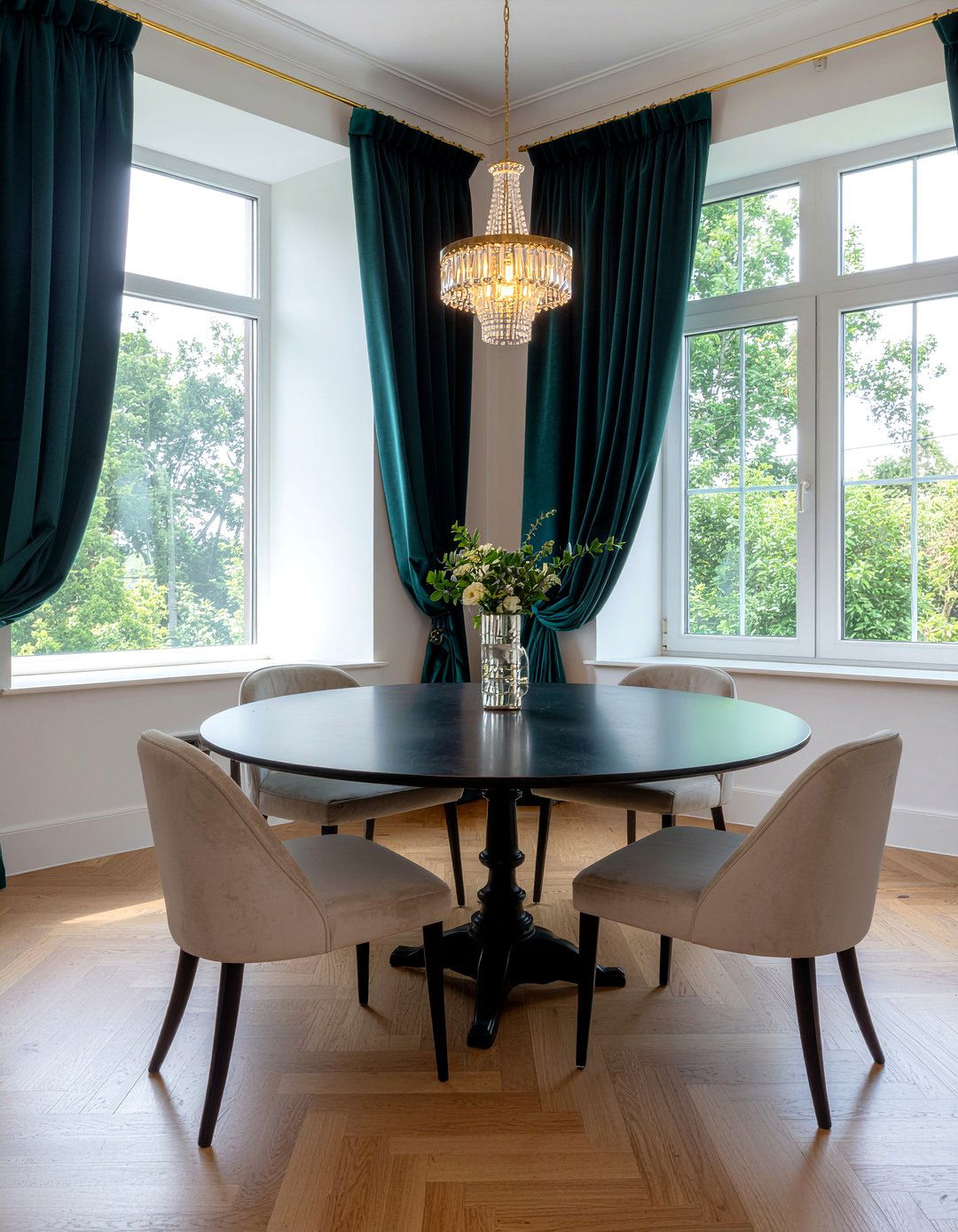 Floor length curtains for dining room - 30 easy dining room makeover ideas