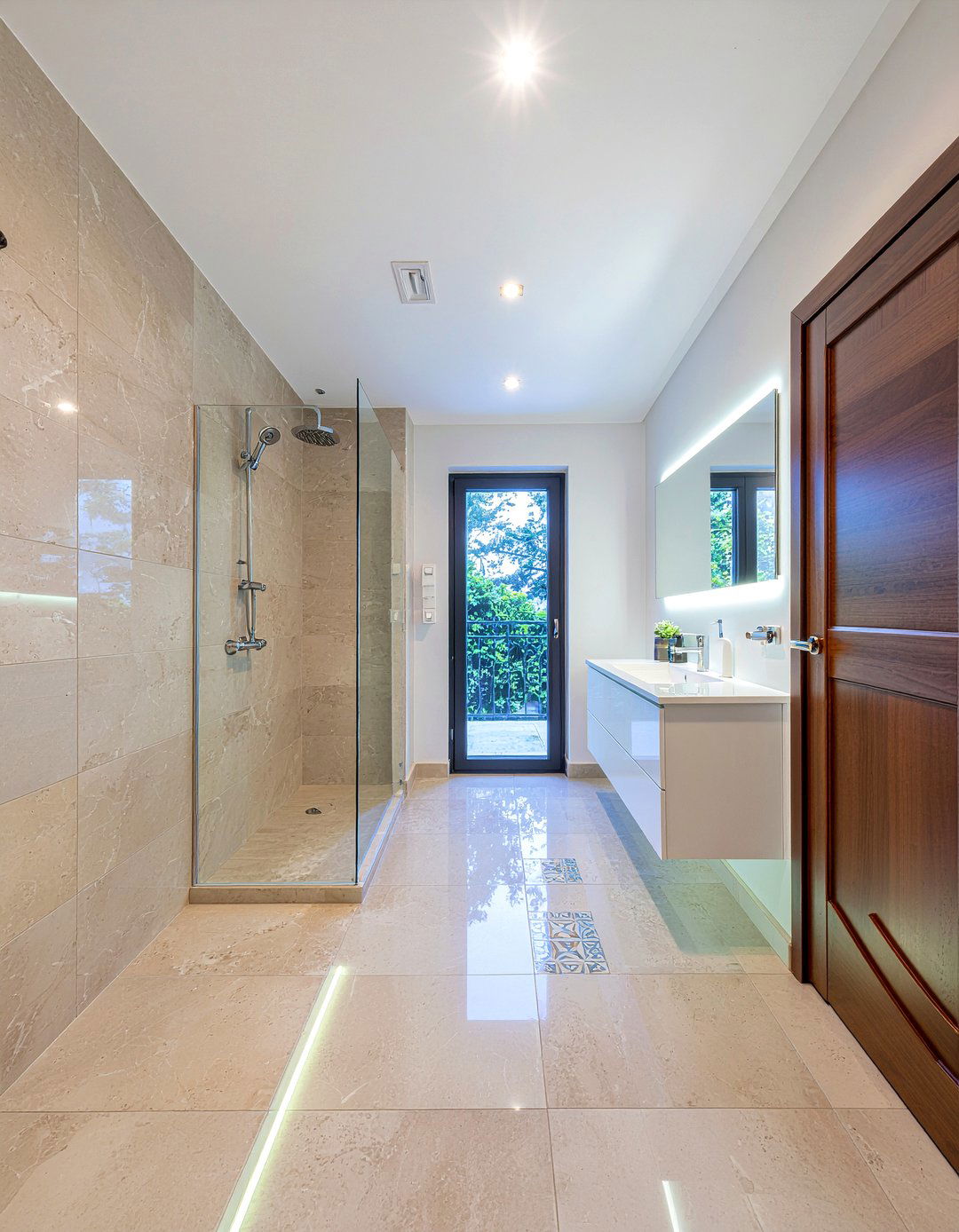 Floor level LED - 30 LED bathroom lighting ideas