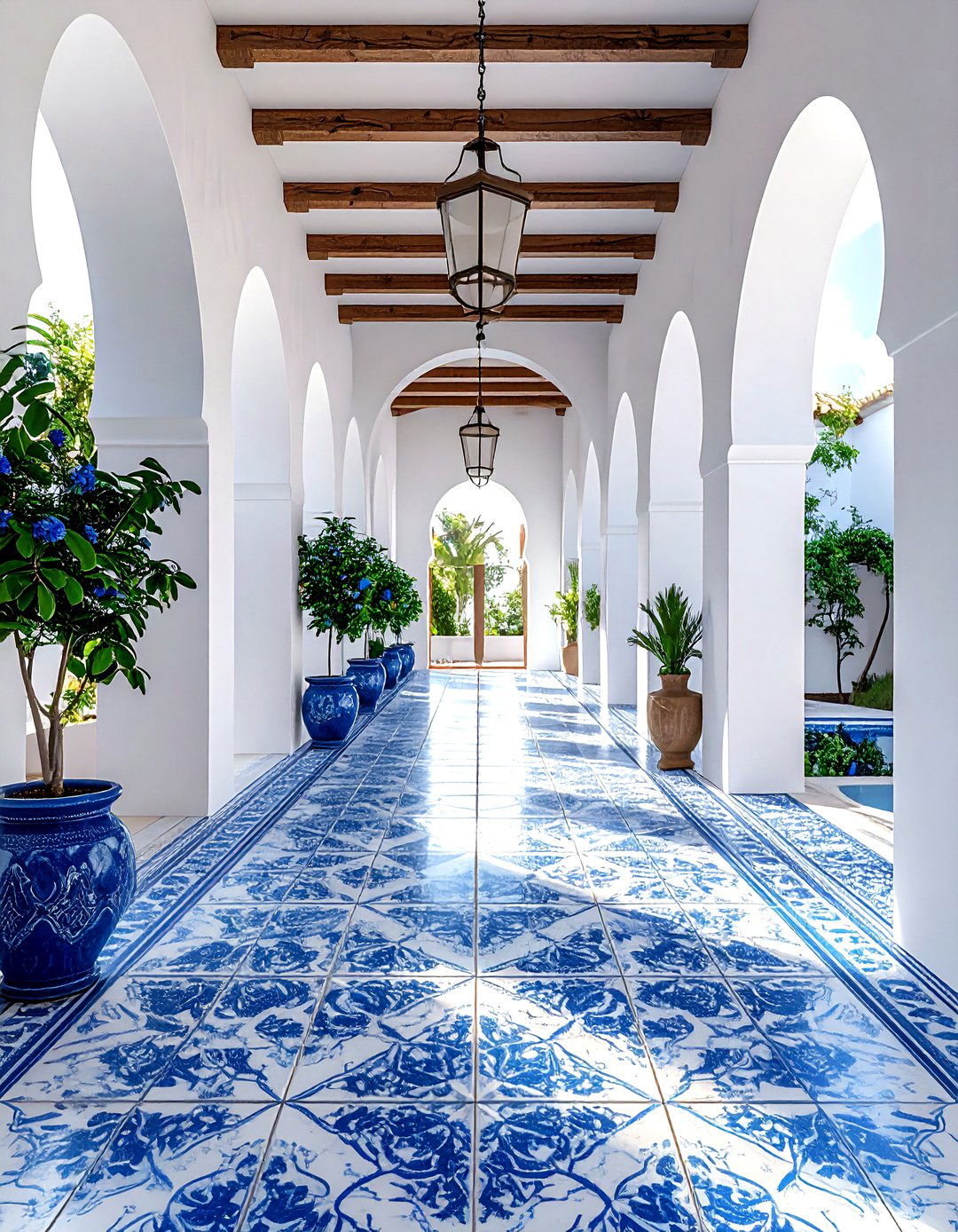 Floor tile - 30 long hallway ideas