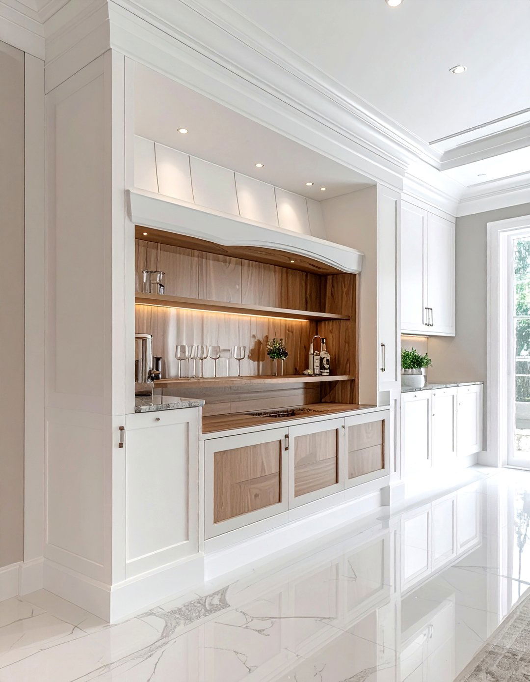 Floor to ceiling dining storage - 30 dining room built-in buffet ideas