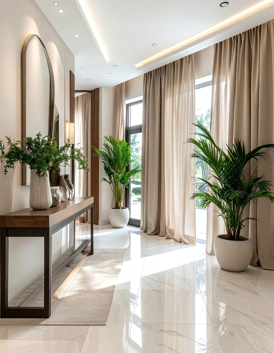 Floor to ceiling linen curtains - 30 linen curtain ideas