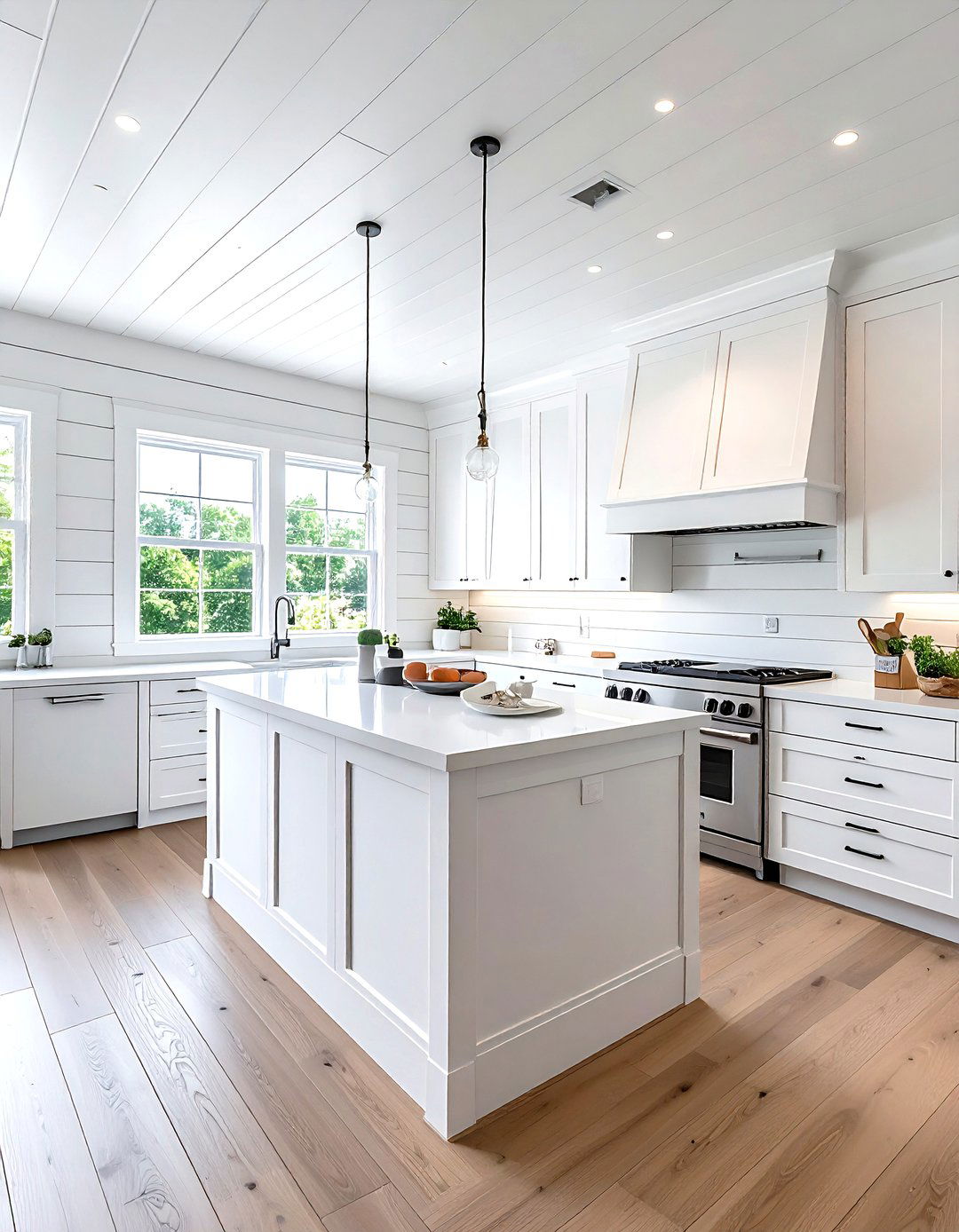 Floor to ceiling shiplap - 30 kitchen shiplap ideas