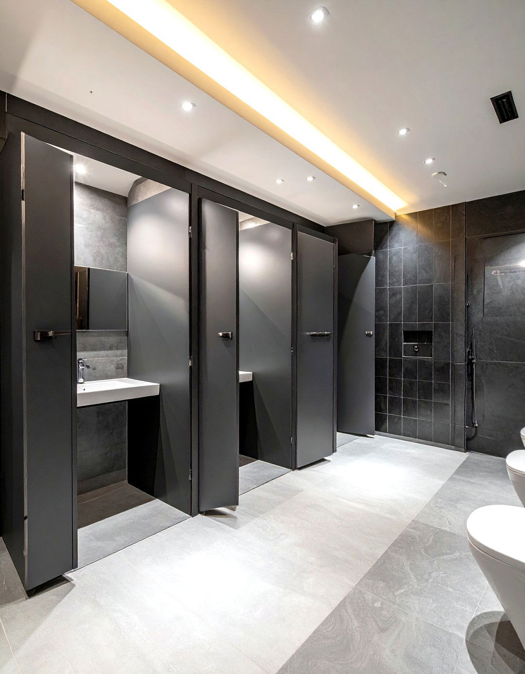 Floor to ceiling toilet partitions - 30 toilet partition ideas
