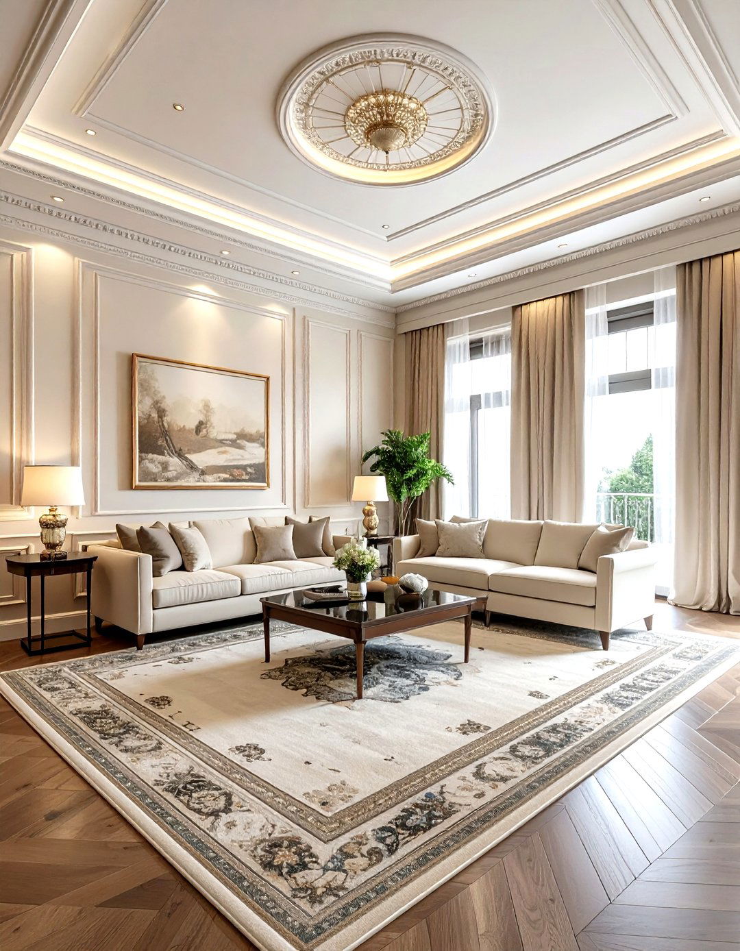 Floor to ceiling wainscoting - 30 living room wainscoting ideas