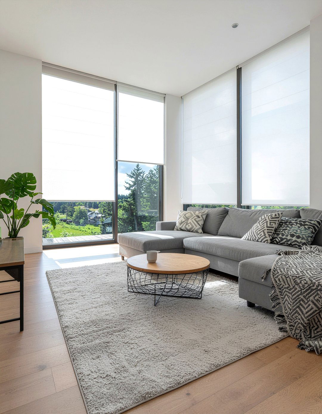 Floor to ceiling window blinds - 30 living room floor to ceiling windows