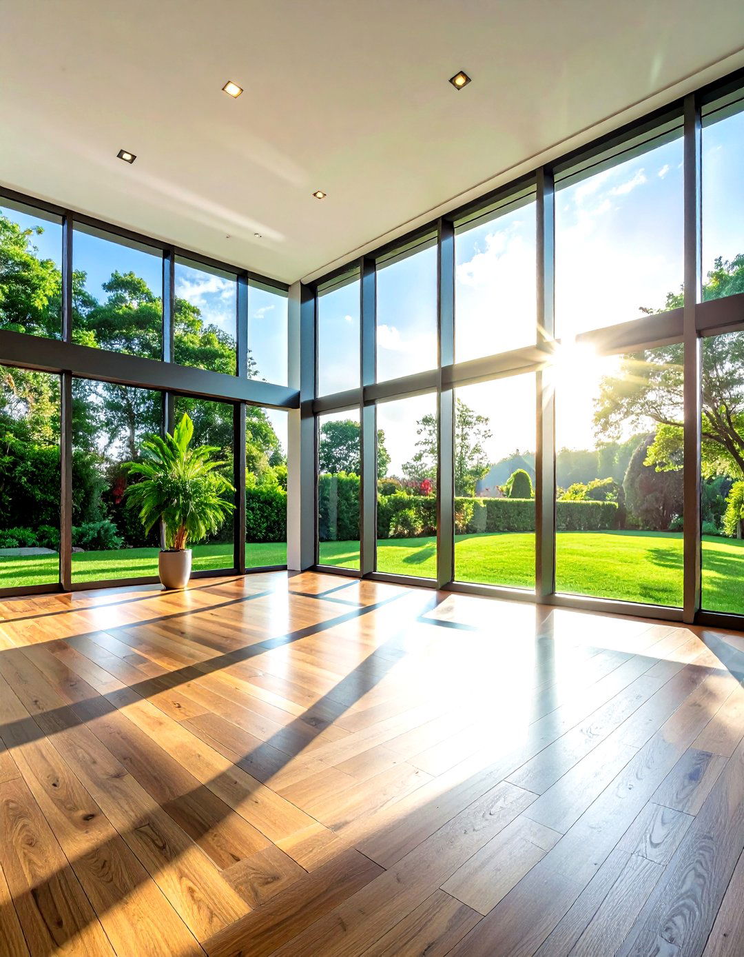 Floor to ceiling windows - 30 calming decor ideas