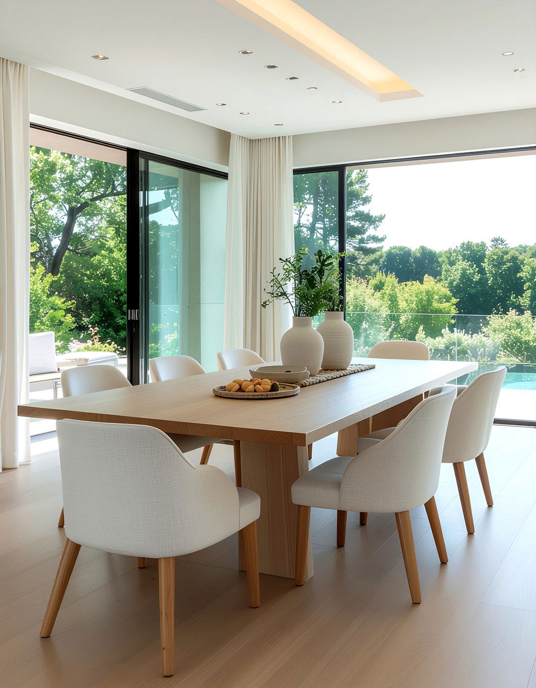 Floor to ceiling windows - 30 dining room natural light ideas