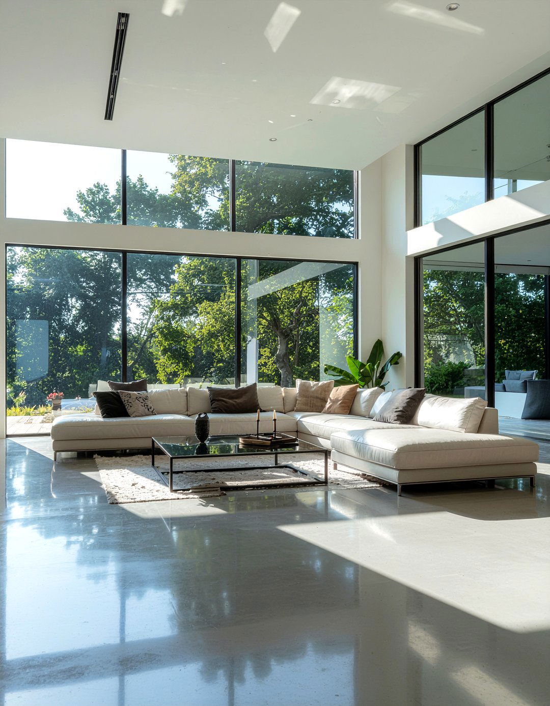 Floor to ceiling windows living room - 30 living room natural light ideas