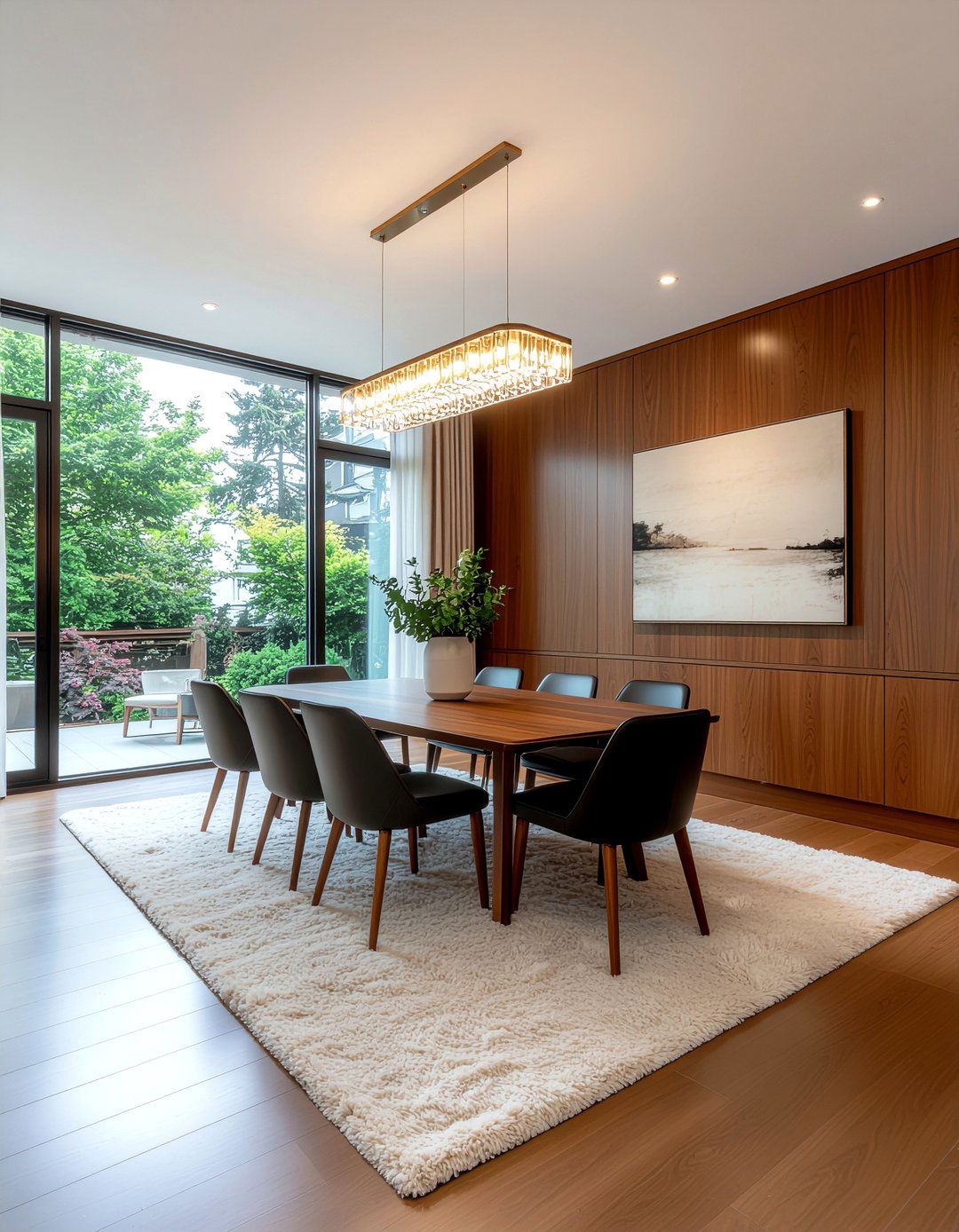Floor to ceiling wood paneling dining room - 30 dining room paneling ideas