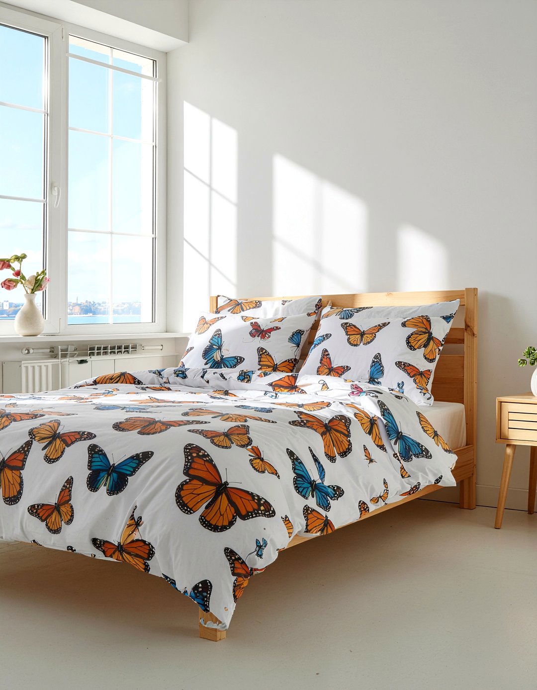 Floral Butterfly Bedding - 30 butterfly bedroom ideas