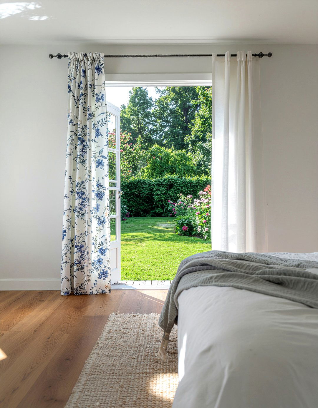 Floral Door Curtain - 30 bedroom door curtains