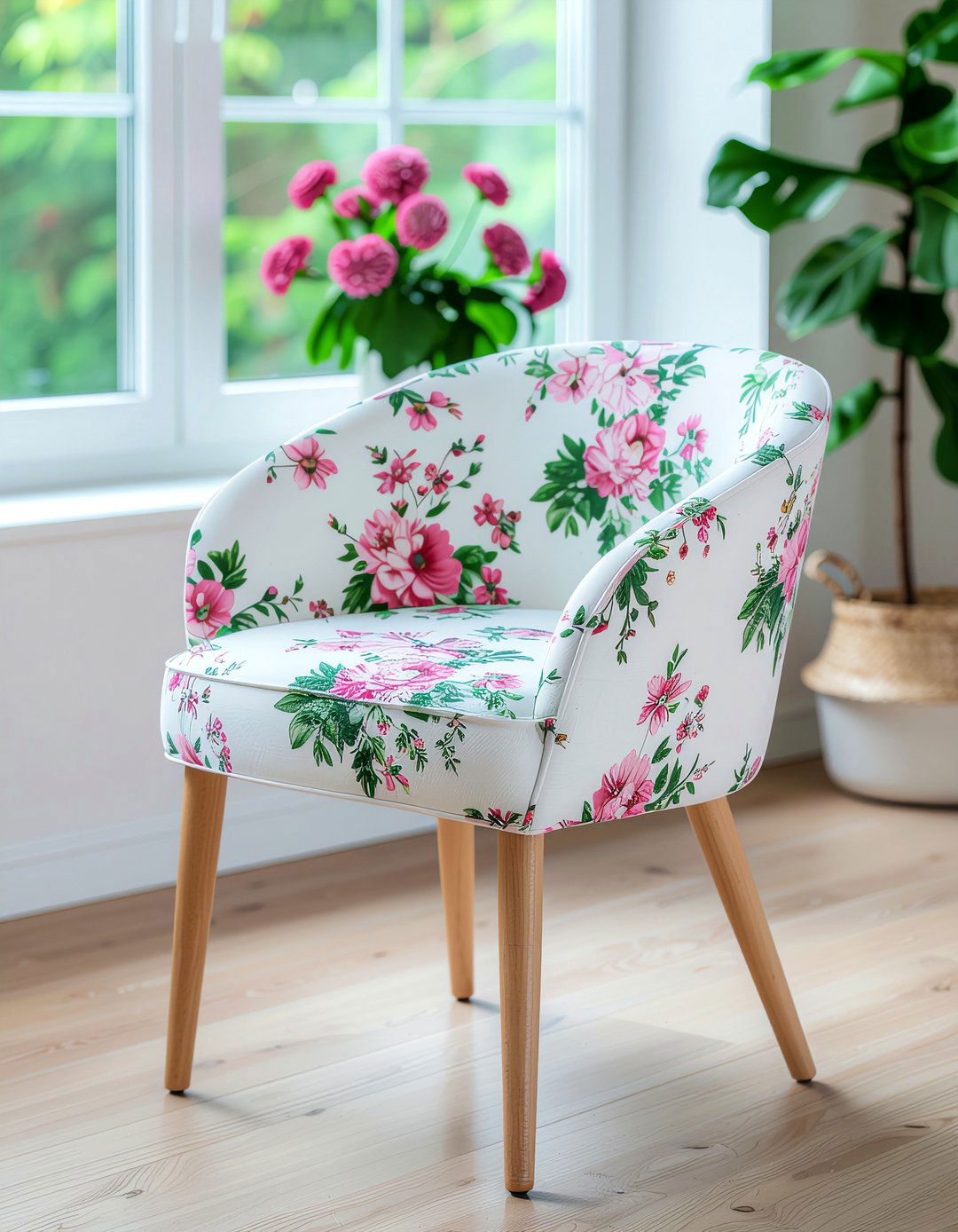Floral Fabric Dining Chair - 30 fabric dining chair ideas