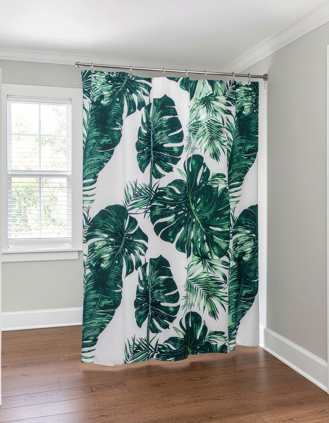 Floral Fabric Shower Curtain - 30 bathroom textile accent ideas