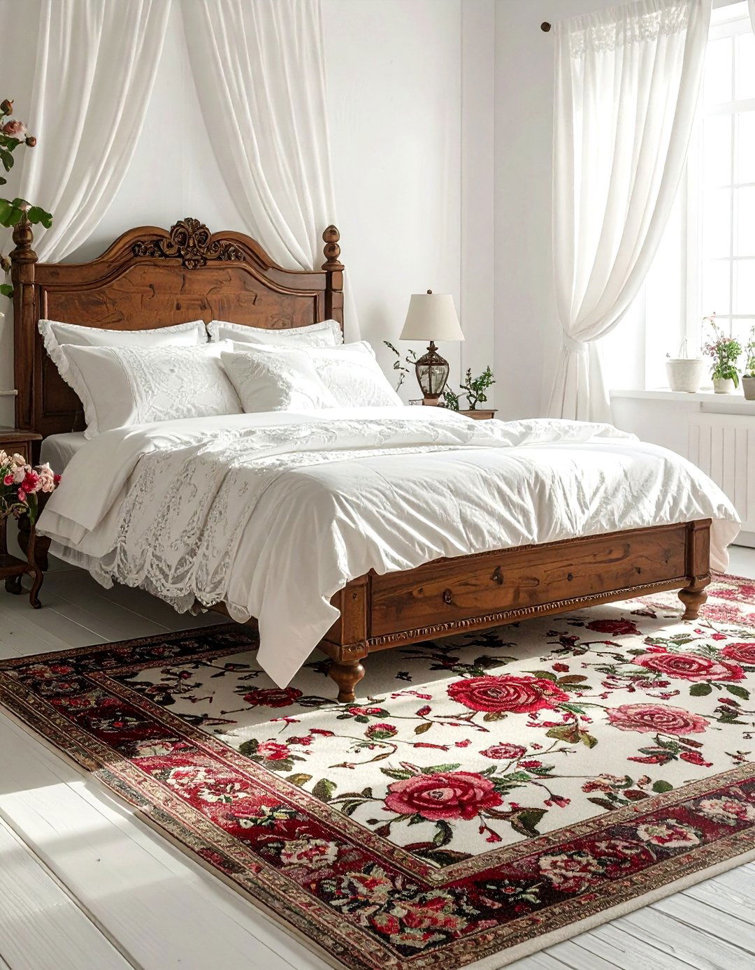 Floral Kilim Design - 30 kilim rug ideas