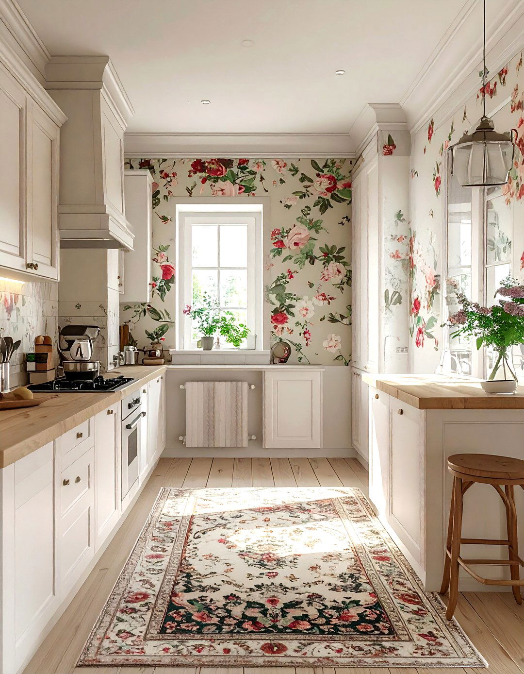 Floral Kitchen Wallpaper - 30 kitchen soft settings