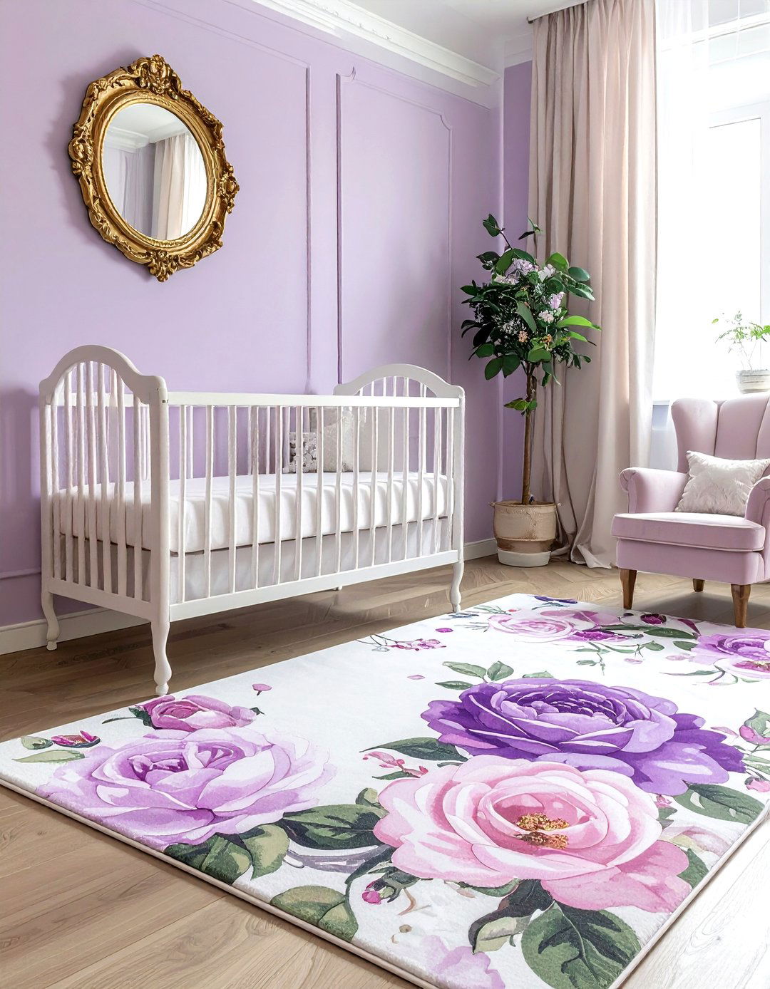 Floral Nursery Rug - 30 nursery rug ideas