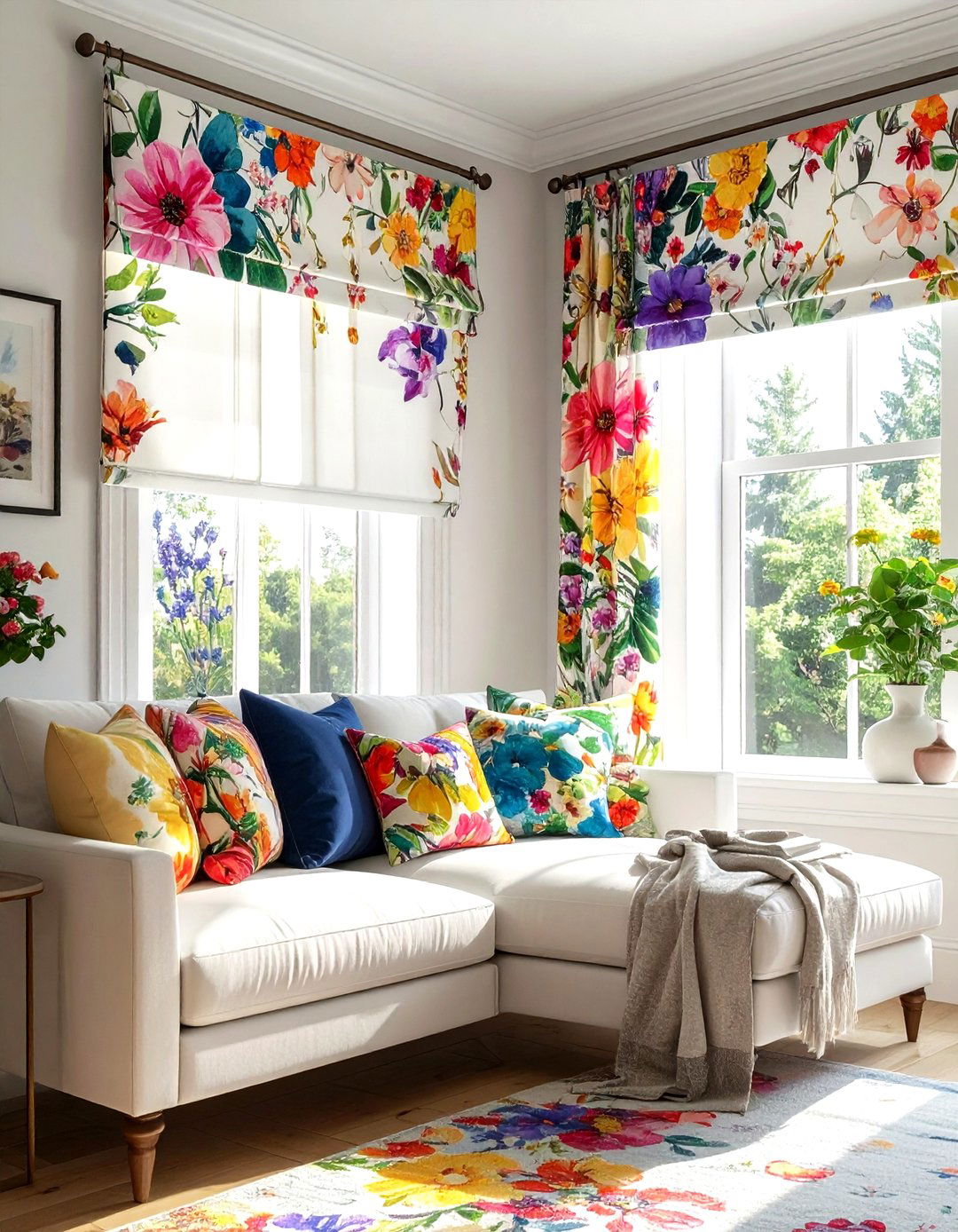 Floral Valance - 30 living room window valances