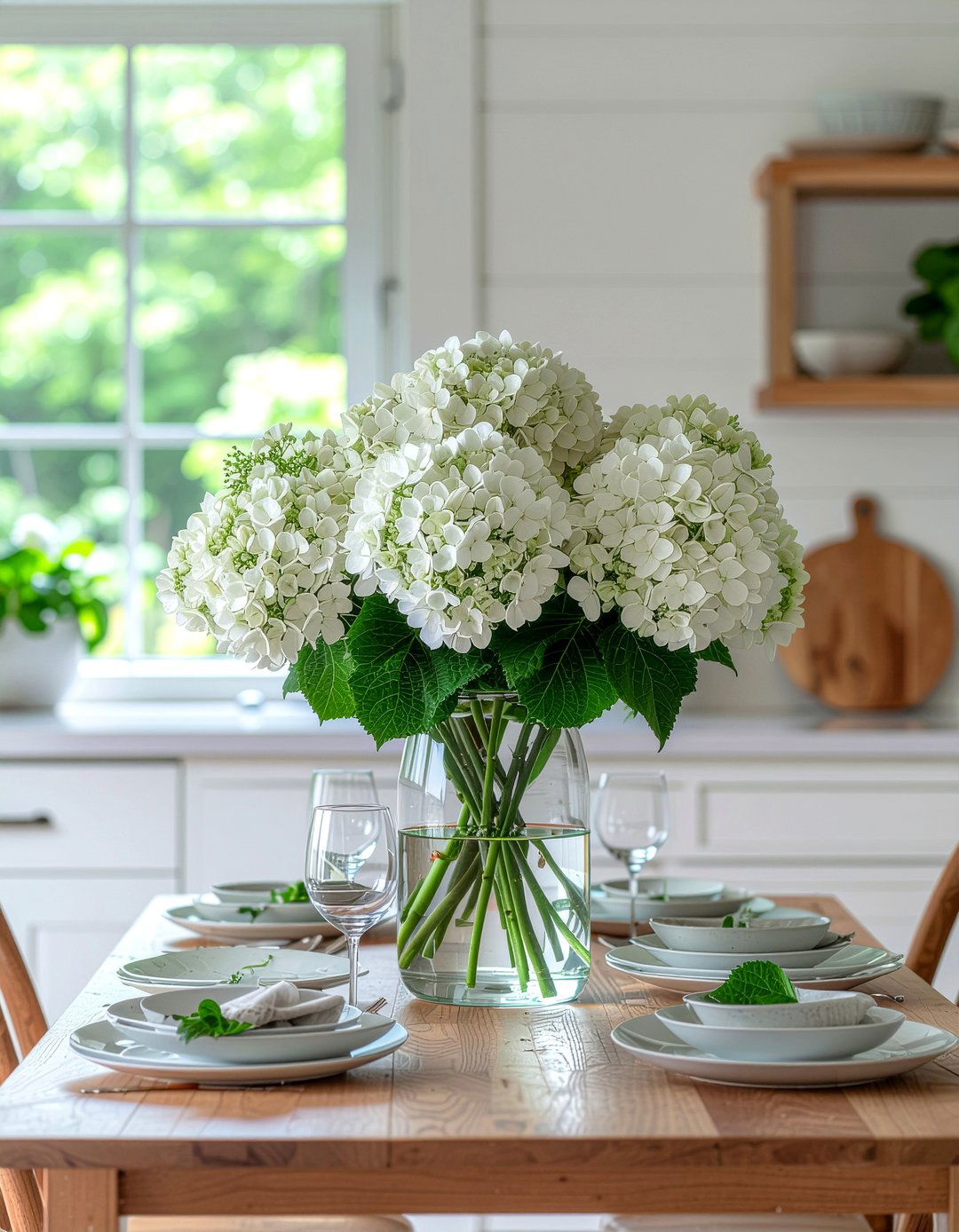 Floral Vase Arrangement - 30 kitchen centerpiece ideas