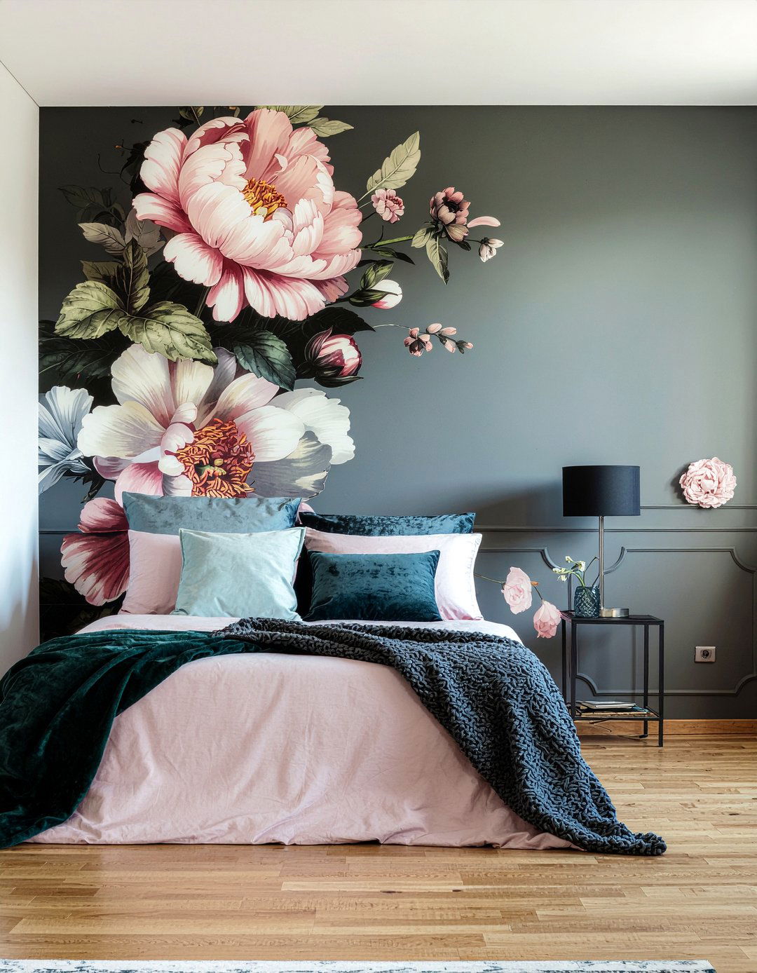 Floral Wallpaper - 30 bedroom feature wall ideas