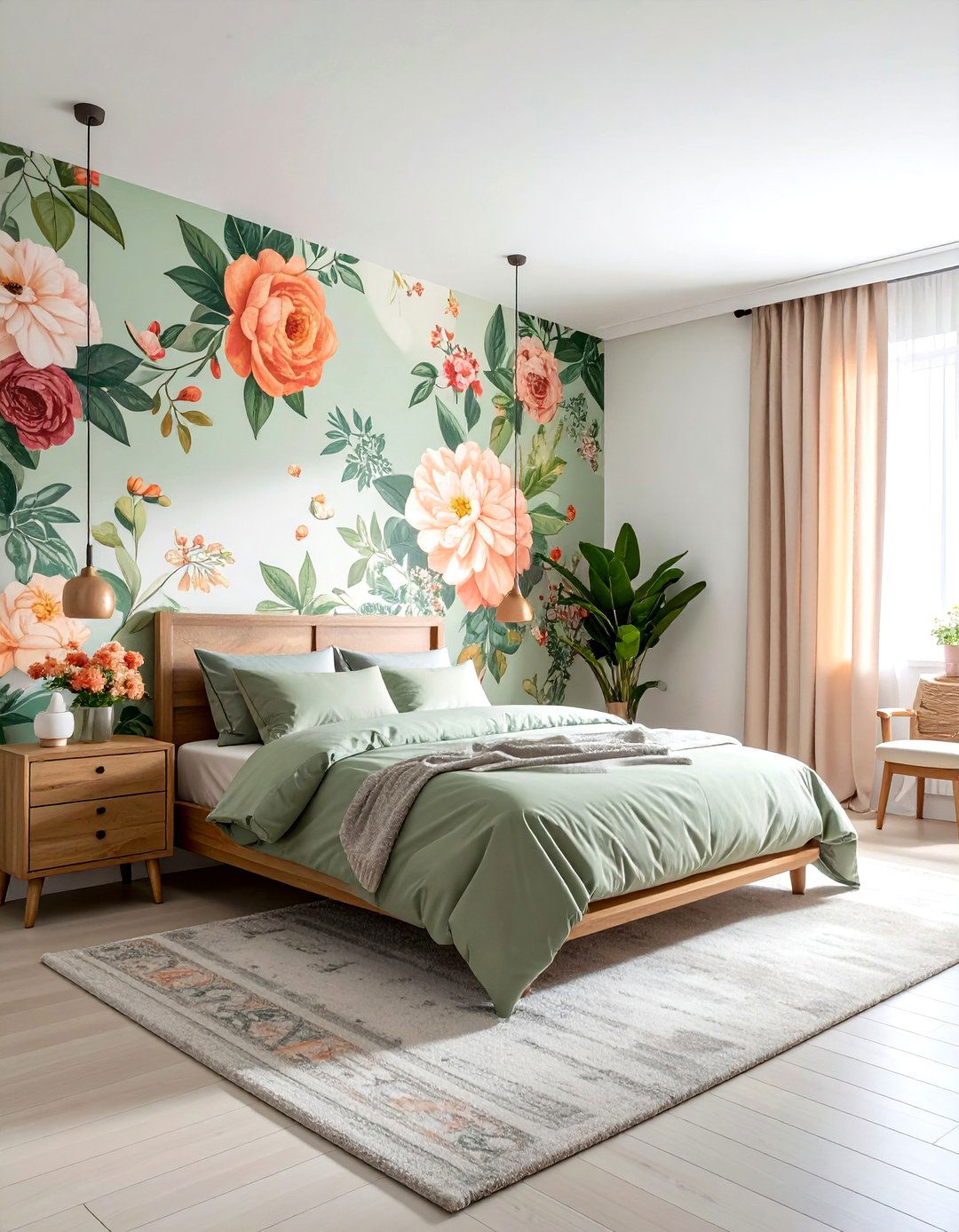 Floral Wallpaper Bedroom - 30 bedroom soft settings
