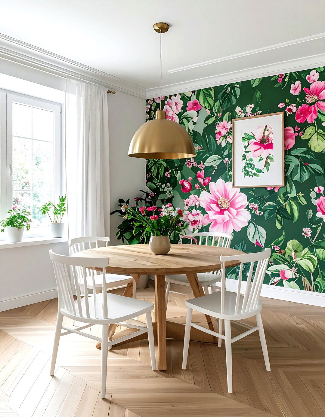 Floral Wallpaper Dining Room - 30 Charleston dining room ideas